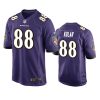 charlie kolar ravens purple game jersey