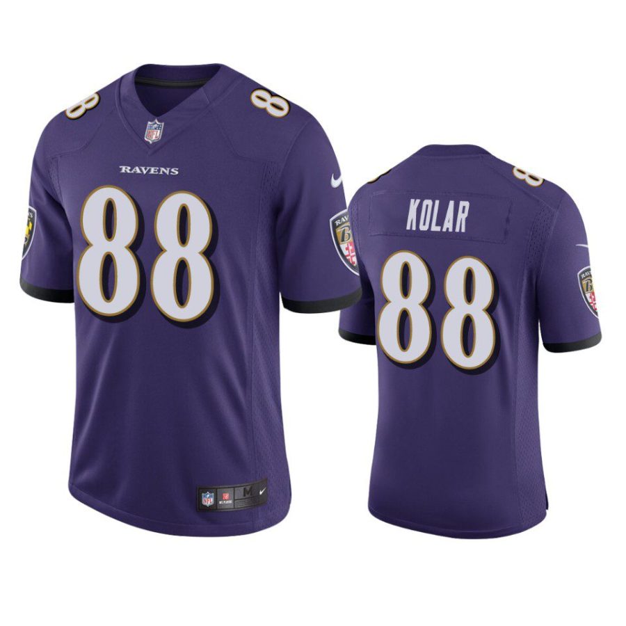 charlie kolar ravens vapor limited purple jersey