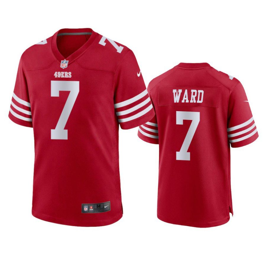 charvarius ward 49ers game scarlet jersey