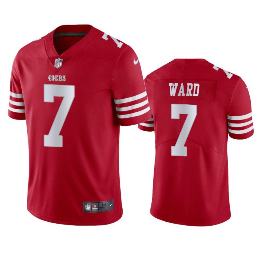 charvarius ward 49ers jersey scarlet vapor limited