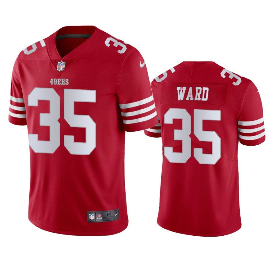 charvarius ward 49ers scarlet vapor jersey