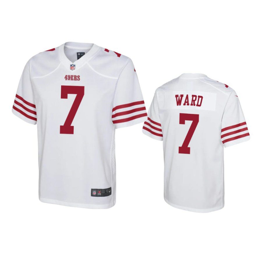 charvarius ward game youth white jersey