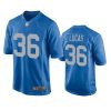 chase lucas lions blue throwback game jersey