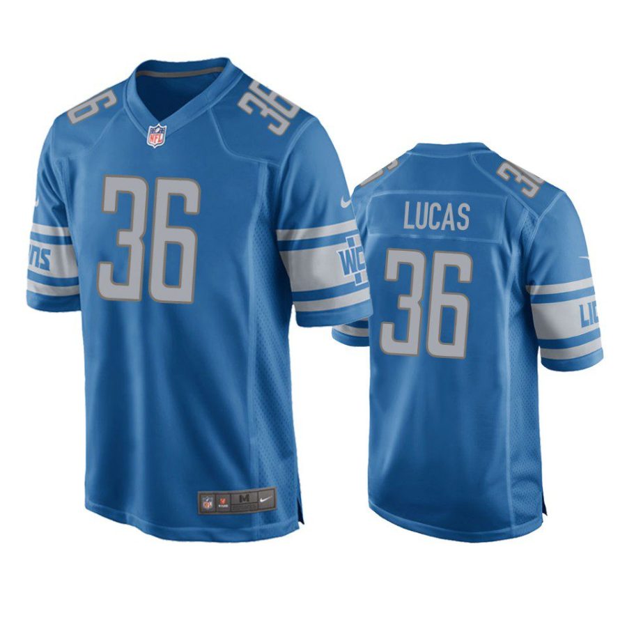 chase lucas lions game blue jersey