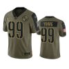 chase young commanders olive salute to service limited jersey