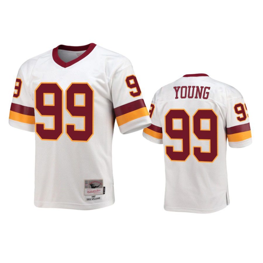 chase young commanders white throwback legacy replica jersey