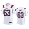 chasen hines patriots white game jersey