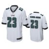 chauncey gardner johnson eagles white game jersey