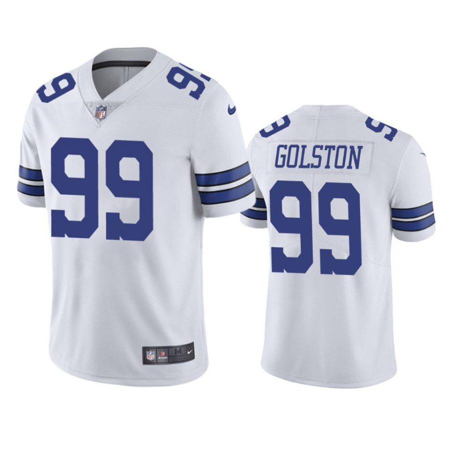 chauncey golston cowboys jersey white vapor limited