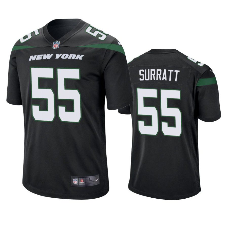 chazz surratt jets black game jersey