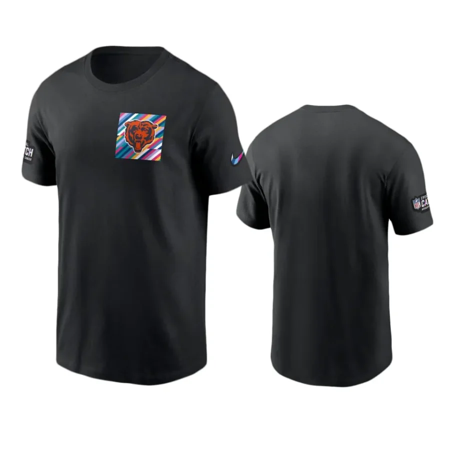 chicago bears black 2023 nfl crucial catch sideline t shirt