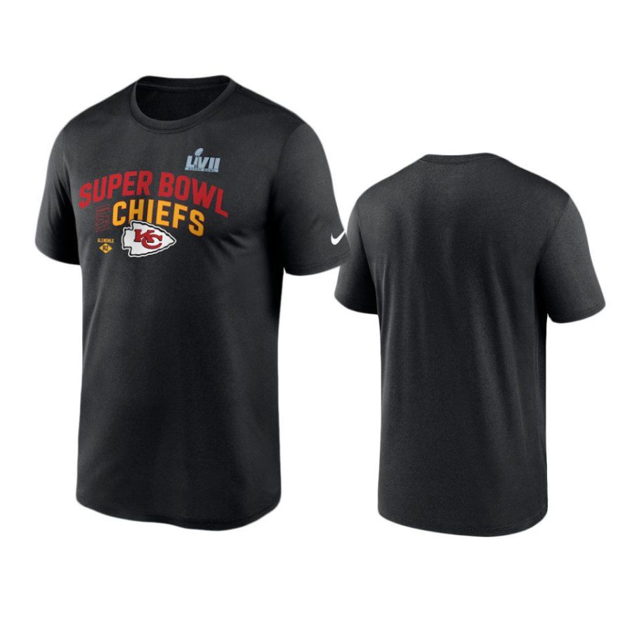 chiefs black super bowl lvii lockup t shirt