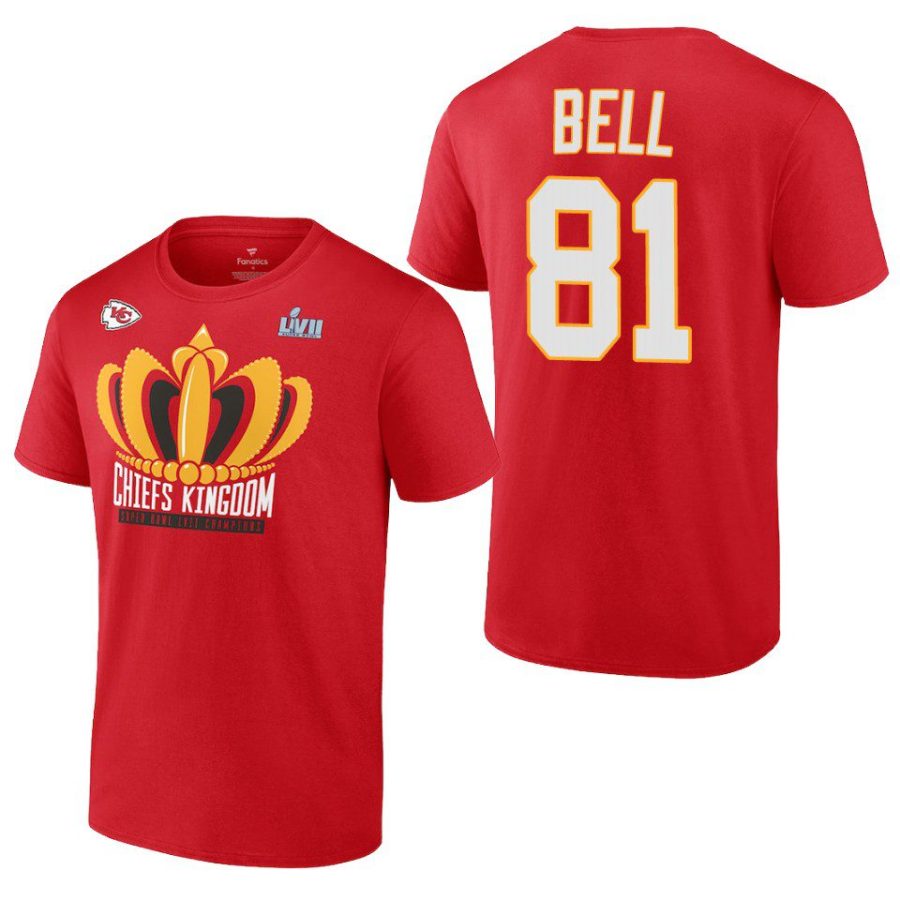 chiefs blake bell red super bowl lvii champions last standing t shirt