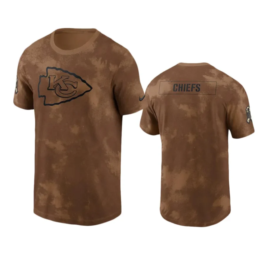 chiefs brown 2023 salute to service sideline t shirt