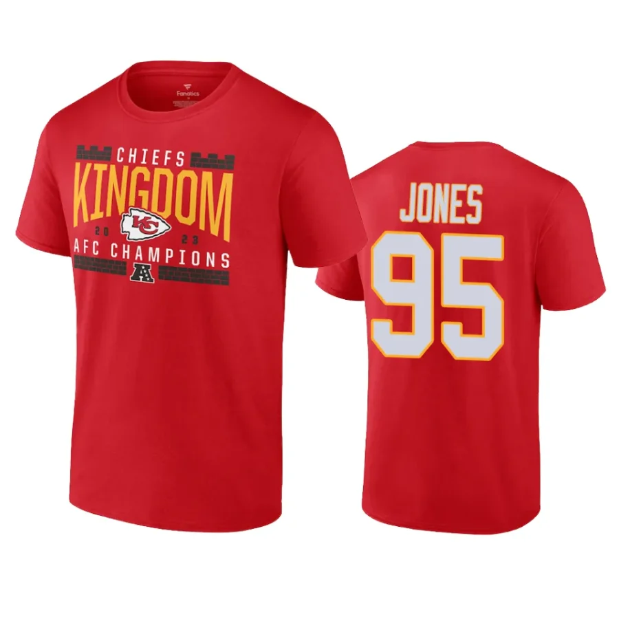 chiefs chris jones red 2023 afc champions hometown t shirt