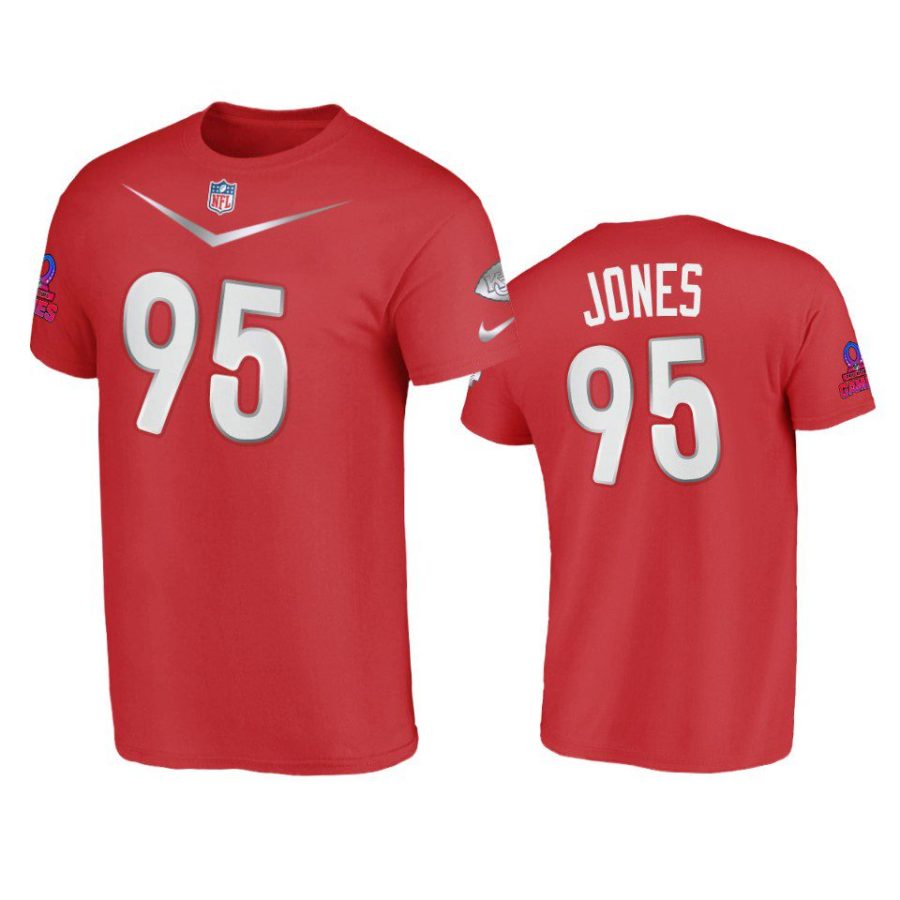 chiefs chris jones red 2023 pro bowl afc t shirt