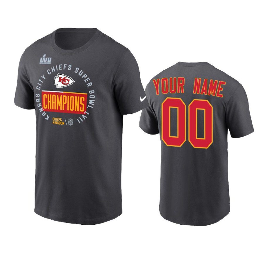 chiefs custom anthracite super bowl lvii champions trophy t shirt