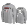 chiefs custom gray super bowl lvii long sleeve t shirt