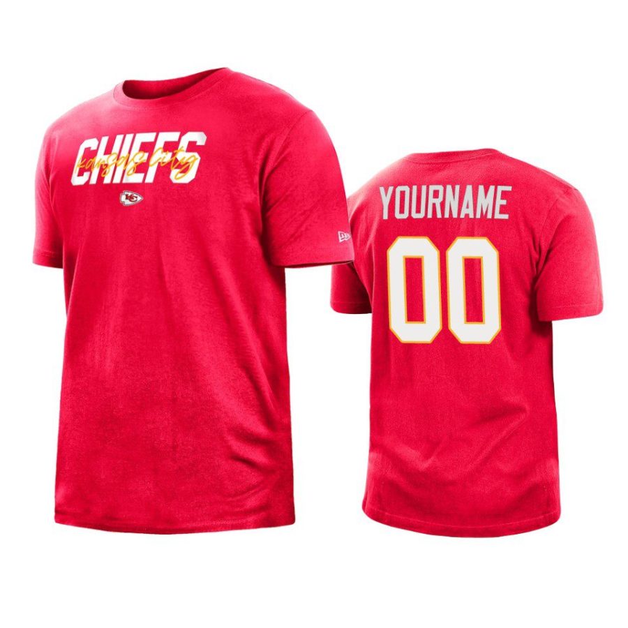 chiefs custom red 2022 nfl draft t shirt