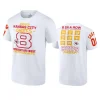 chiefs custom white 8 time afc west division champs t shirt