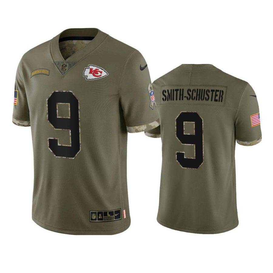 chiefs juju smith schuster 2022 salute to service olive jersey