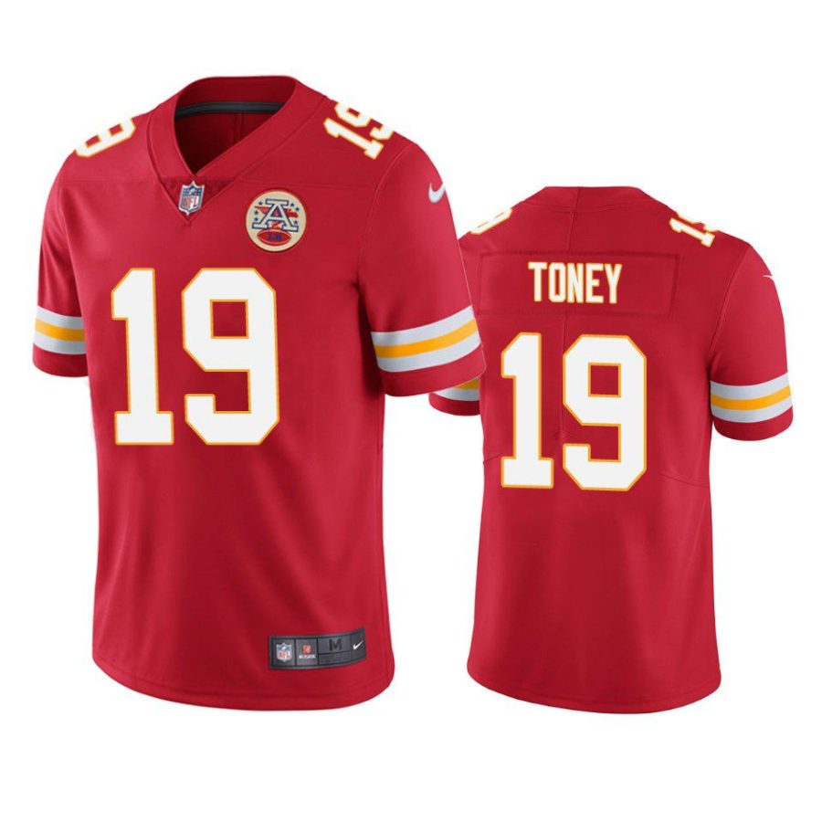 chiefs kadarius toney red vapor limited jersey