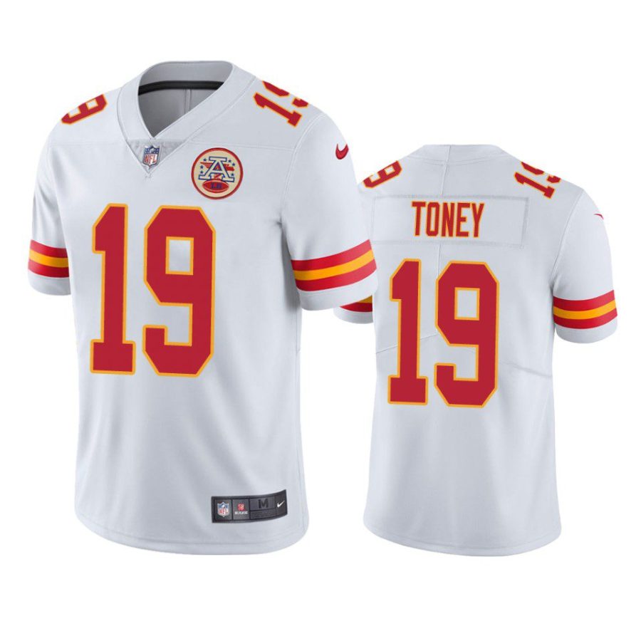 chiefs kadarius toney white vapor limited jersey