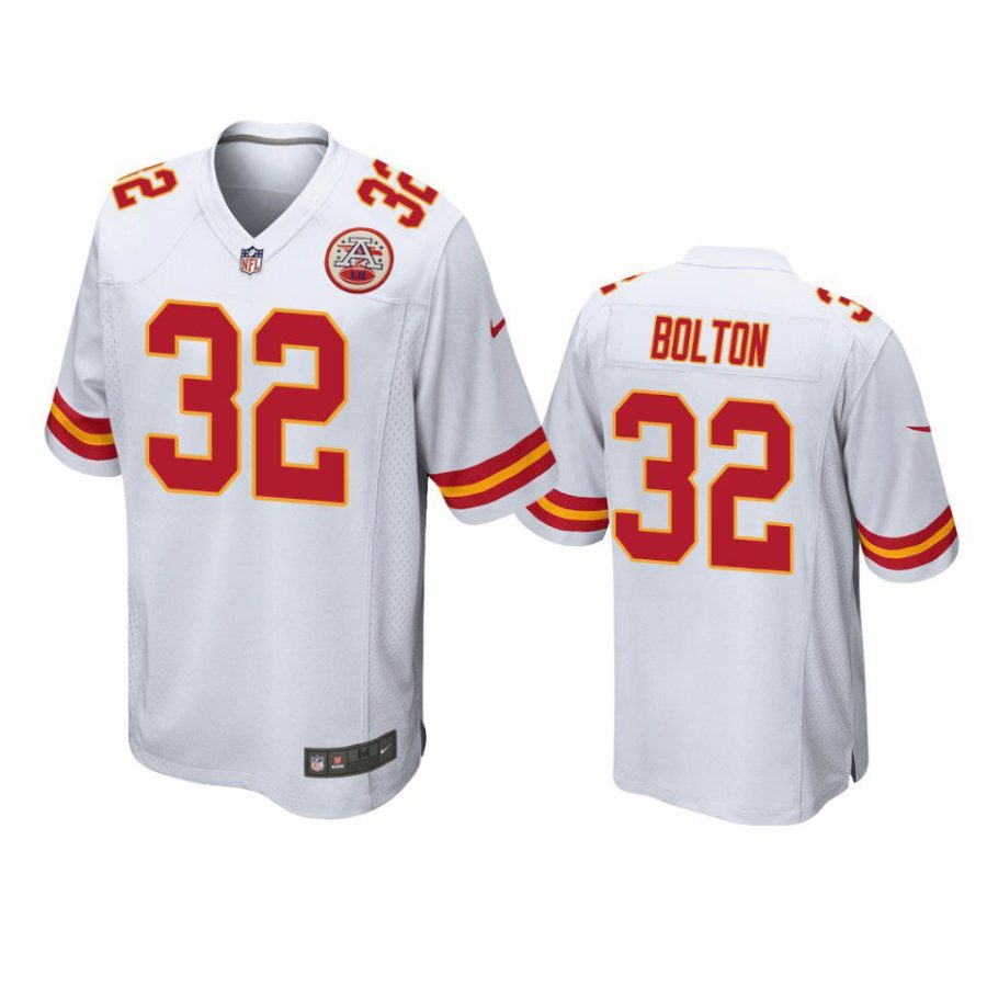 chiefs nick bolton game white jersey