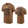 chiefs patrick mahomes brown 2023 salute to service t shirt