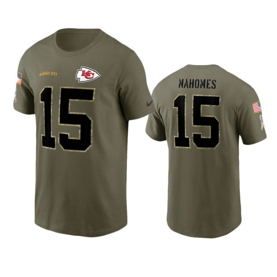 chiefs patrick mahomes olive 2022 salute to service t shirt