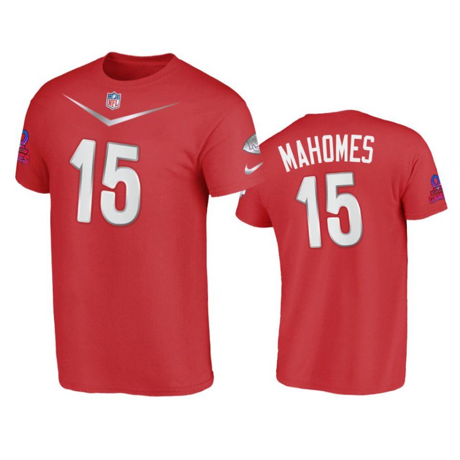 chiefs patrick mahomes red 2023 pro bowl afc t shirt