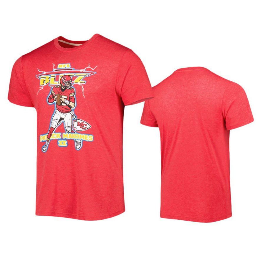 chiefs patrick mahomes red nfl blitz homage t shirt