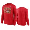 chiefs red 2022 afc champions banner worthy long sleeve t shirt