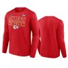 chiefs red 2022 afc champions team slogan long sleeve t shirt