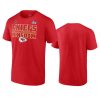 chiefs red 2022 afc champions team slogan t shirt