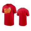 chiefs red 2022 afc west division champions t shirt