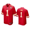 chiefs red number 1 dad jersey