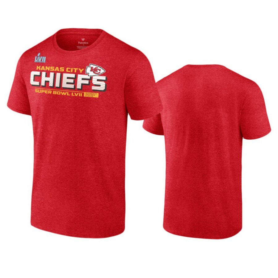 chiefs red super bowl lvii vivid striations t shirt