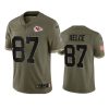 chiefs travis kelce 2022 salute to service olive jersey