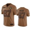 chiefs travis kelce limited 2023 salute to service brown jersey