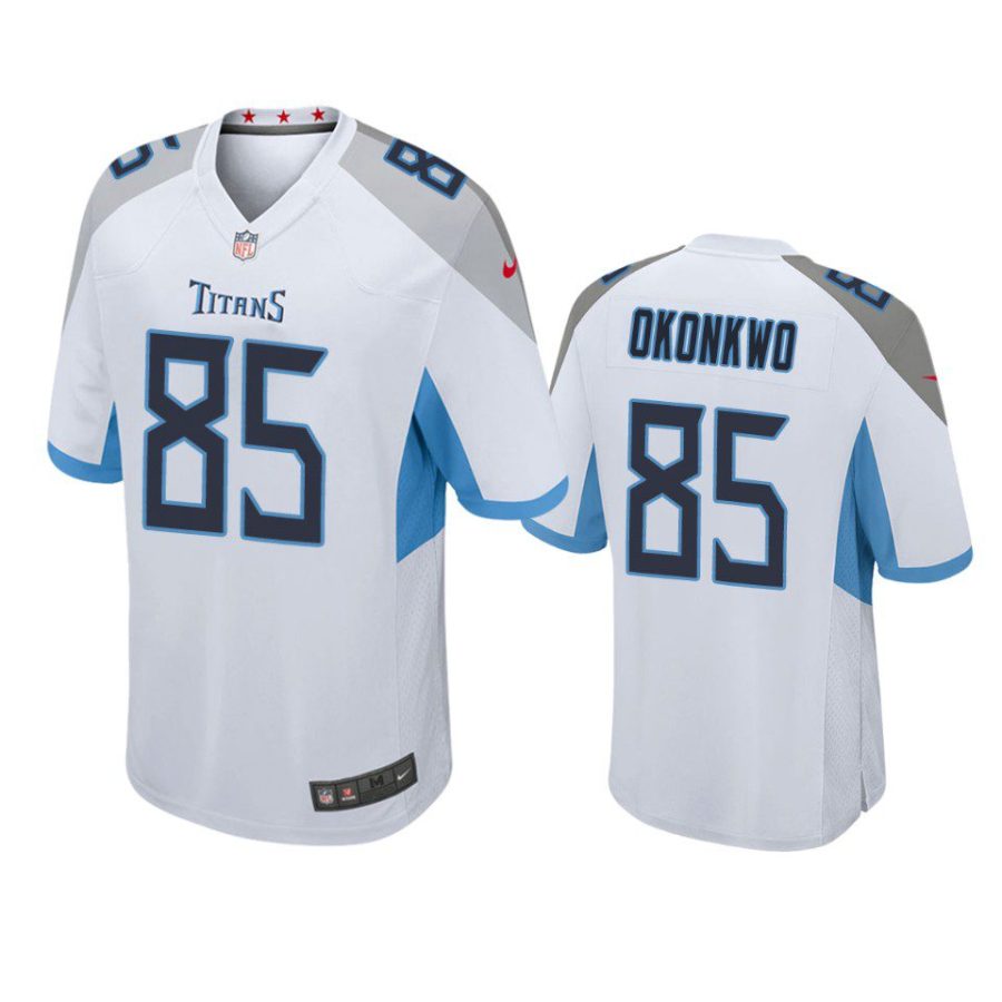 chigoziem okonkwo titans white game jersey