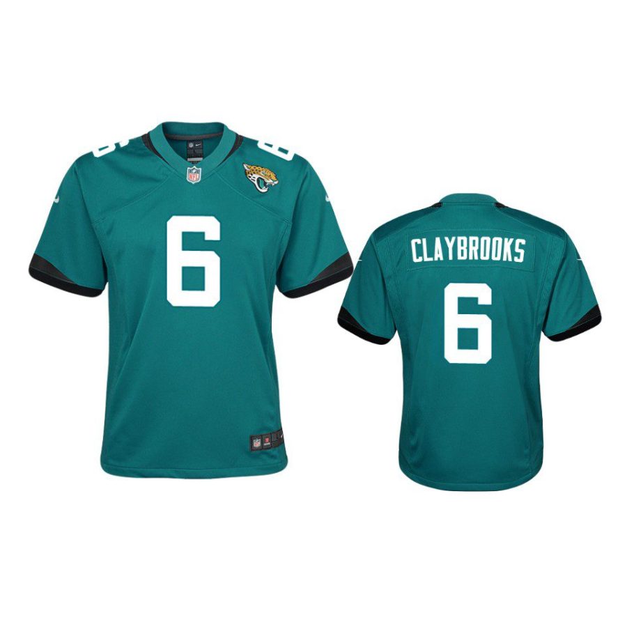 chris claybrooks game youth teal jersey