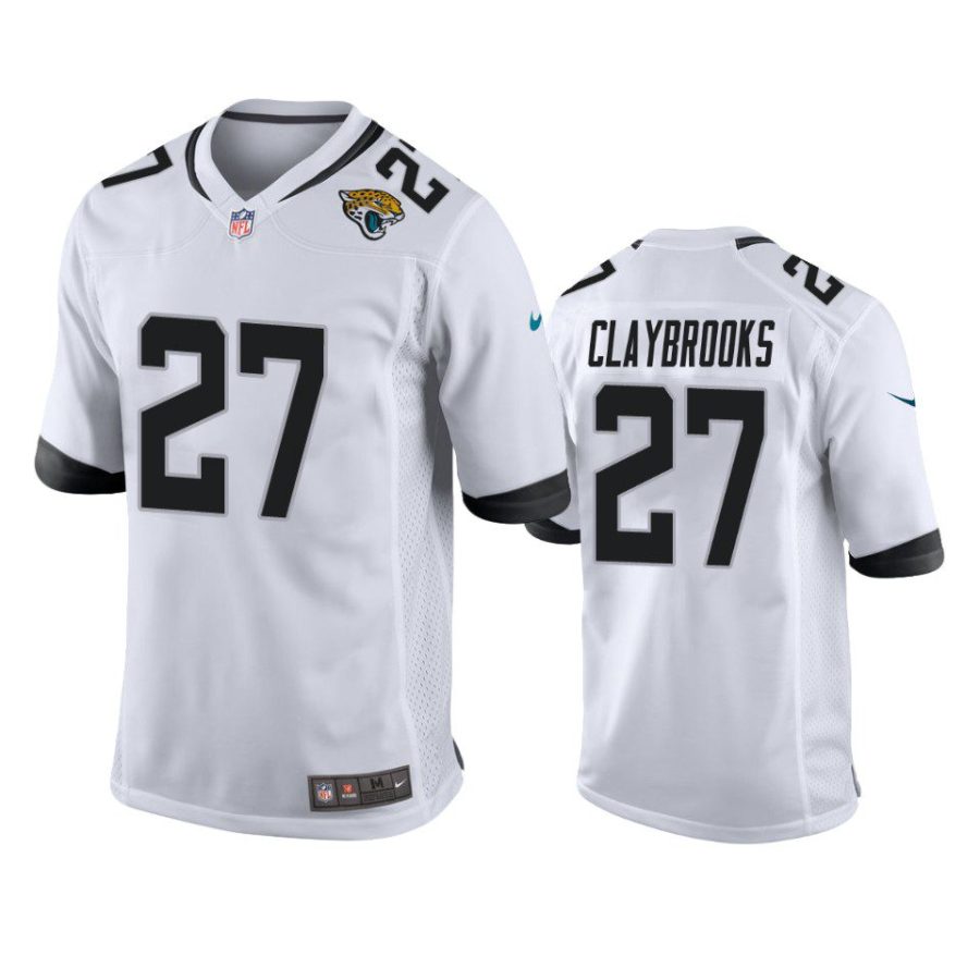 chris claybrooks jaguars game white jersey