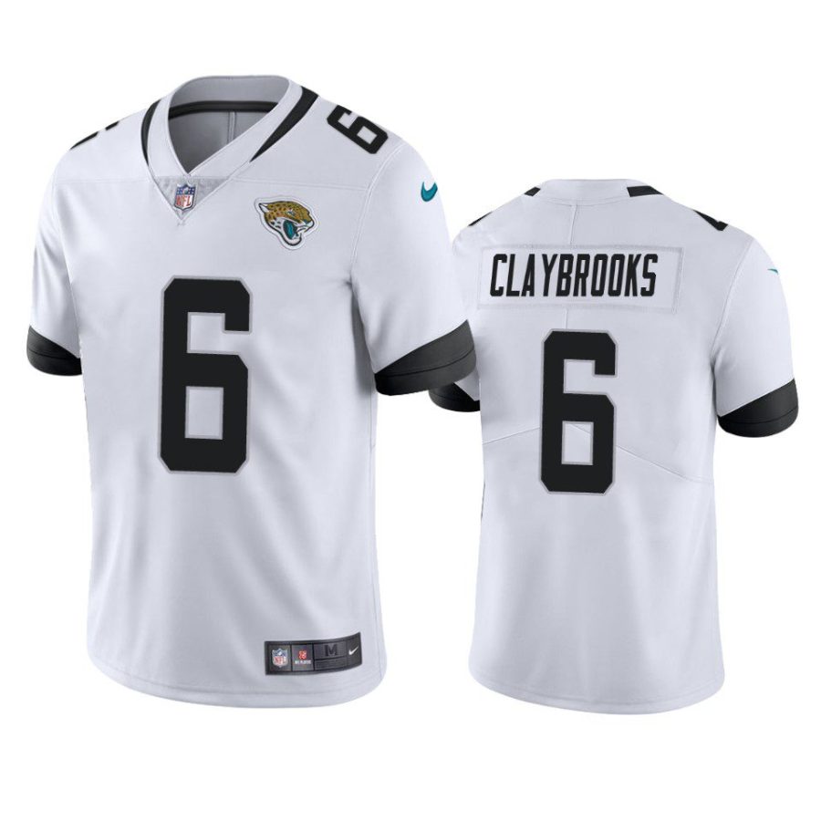 chris claybrooks jaguars jersey white vapor limited