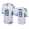 chris conley titans white game jersey