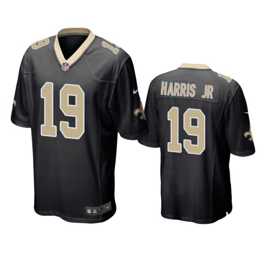 chris harris jr saints black game jersey