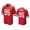 chris jones chiefs 50th anniversary of operation linebacker red jersey