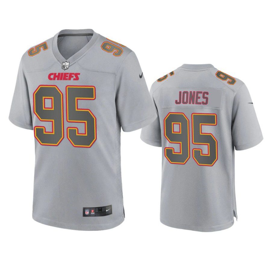 chris jones chiefs gray atmosphere fashion game jersey