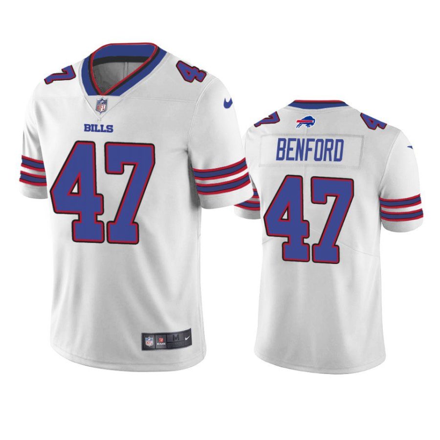 christian benford bills vapor limited white jersey