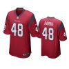 christian harris texans game red jersey